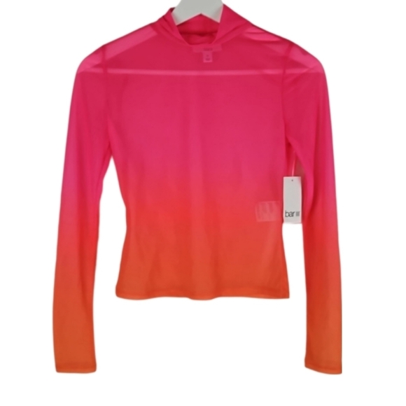 Neon Ombre Top Pink Orange - Picture 1 of 3